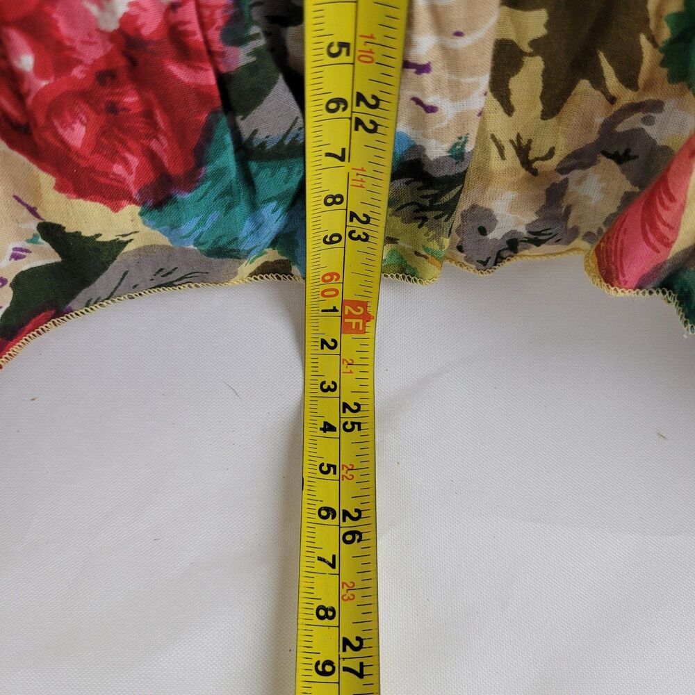 Argee Sz L Sleeveless Floral Tiered Mini Dress - Picture 5 of 5